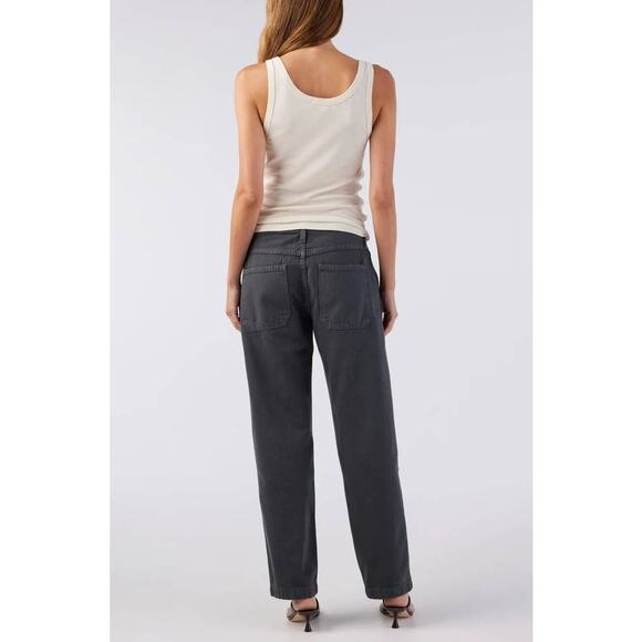 AMO Billie Field Straight Leg Cropped Pant in Pewter 30 - Picture 4 of 7